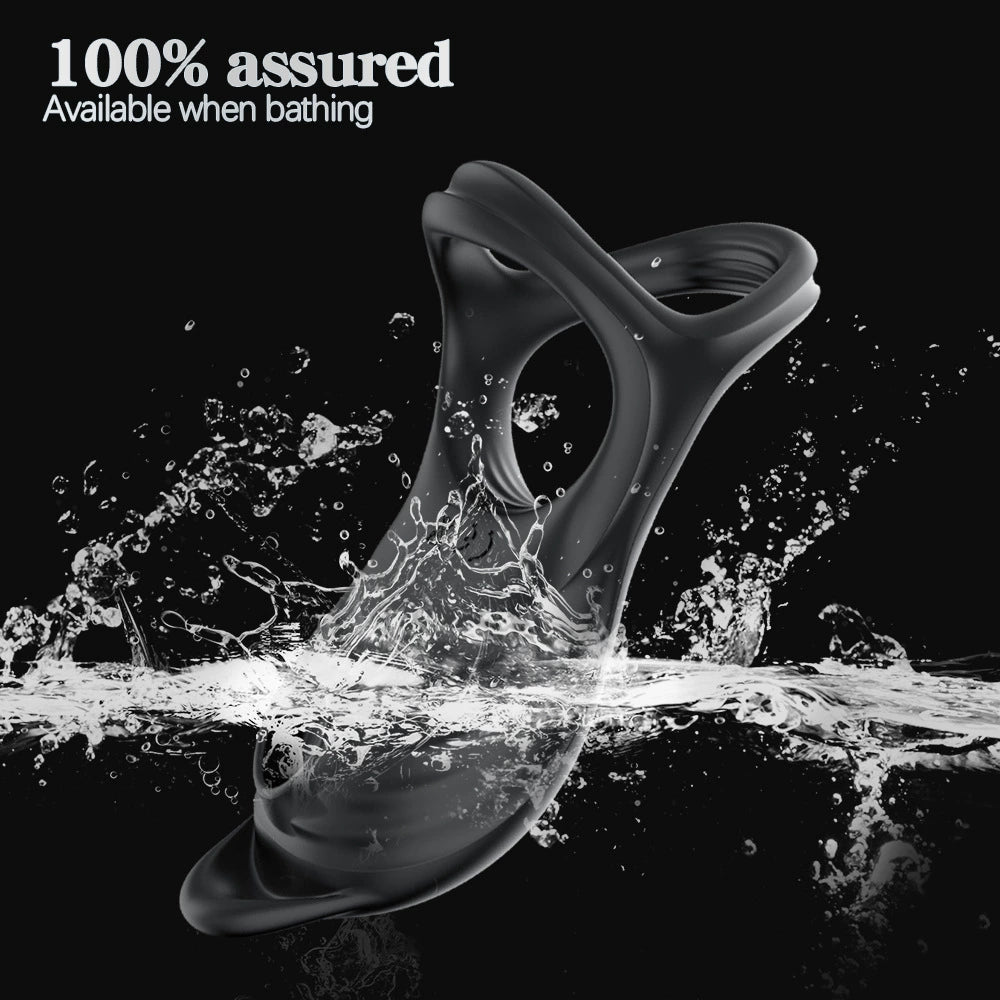 Vibrating Cock Ring with Clit Licking Mode - image 5