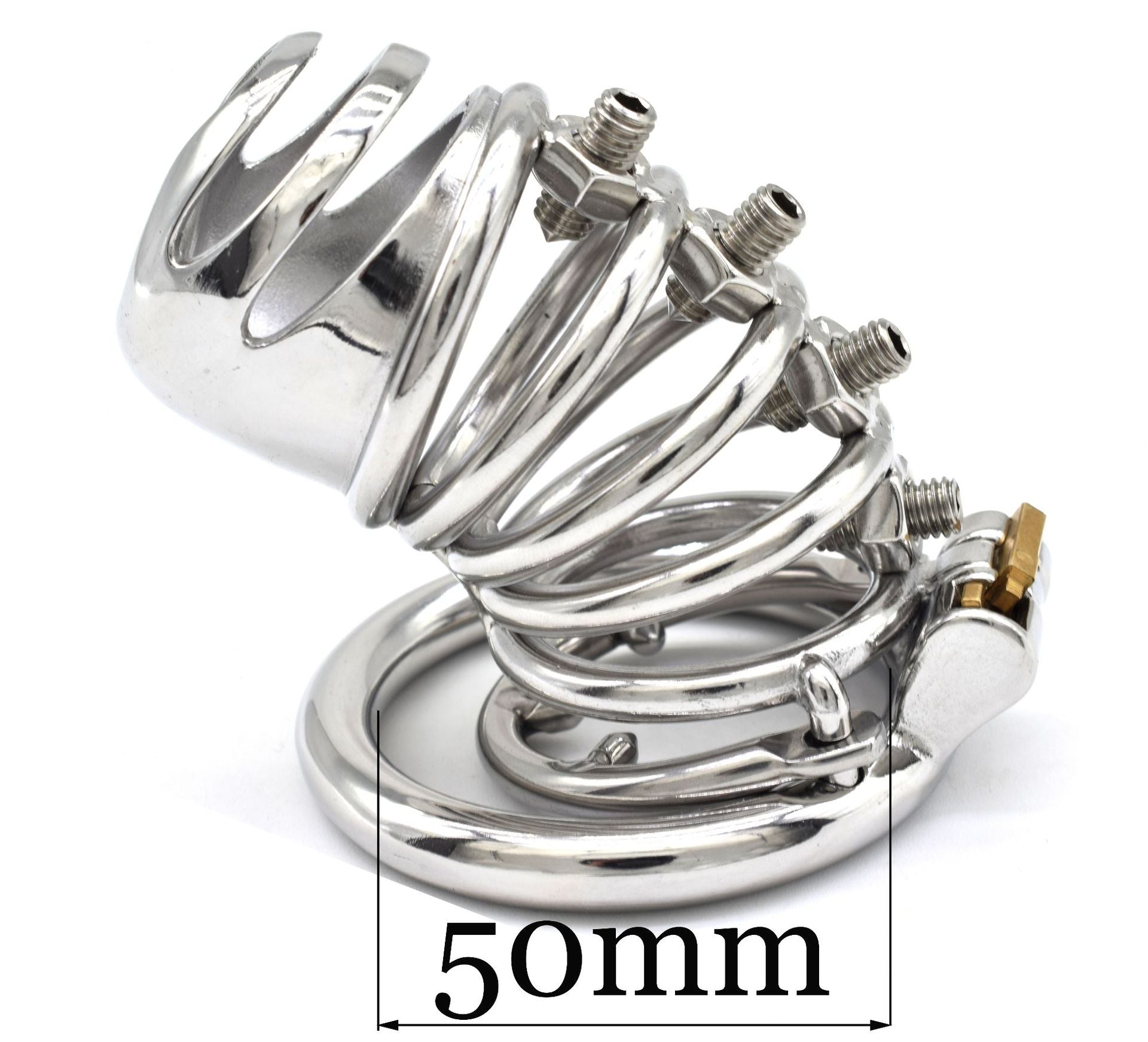 Hollow Spiked Chastity Cage - 50mm - image 4