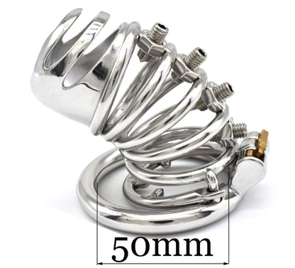 Hollow Spiked Chastity Cage - 50mm - image 4