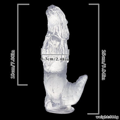 Godzilla-inspired Silicone Dildo - Clear - image 5