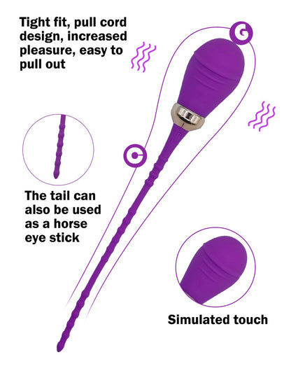 USB Rechargeable Vibrating Urethral Sound Rod 10 Vibe Modes - image 7