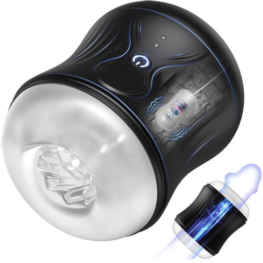 Electric Pocket Masturbator With 10 Vibration - Black - image 6