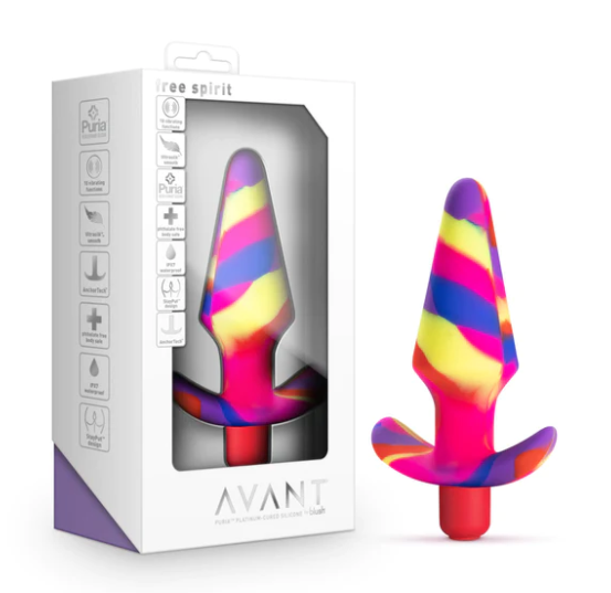 Avant Free Spirit Scarlet 5-Inch Vibrating Anal Plug - One Size Fits All - image 1