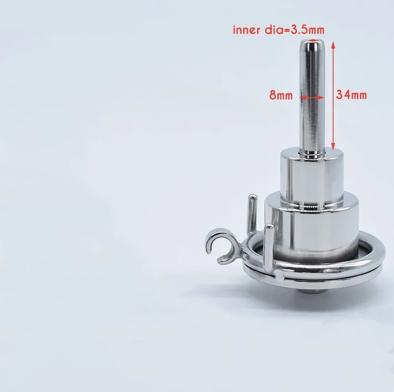 Steel Inverted Chastity Cage with Urethral - image 1