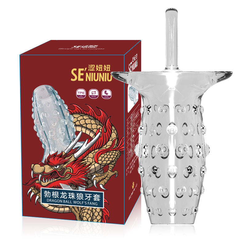 Reusable Penis Cock Sleeve Silicone Enlargement Sex Toys - B - image 4