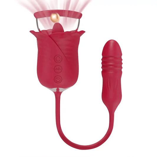 Womens Rose Toy With 10 Tail Thrusting Modes - image 2