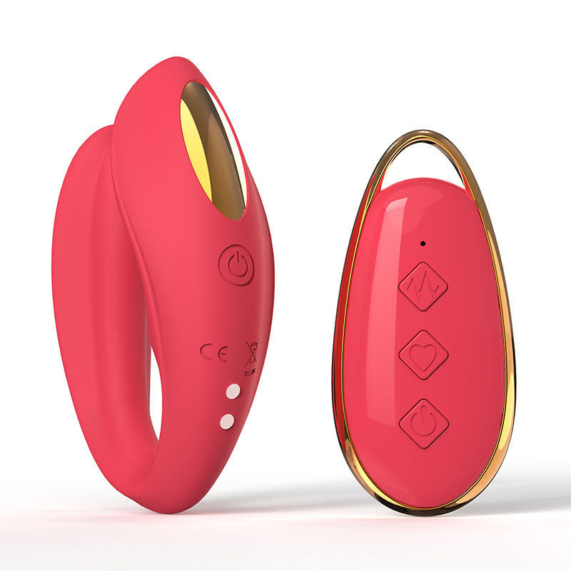 Double Motor Vibrator for Intense Dual Stimulation – Remote-Controlled & Waterproof - Red - image 3