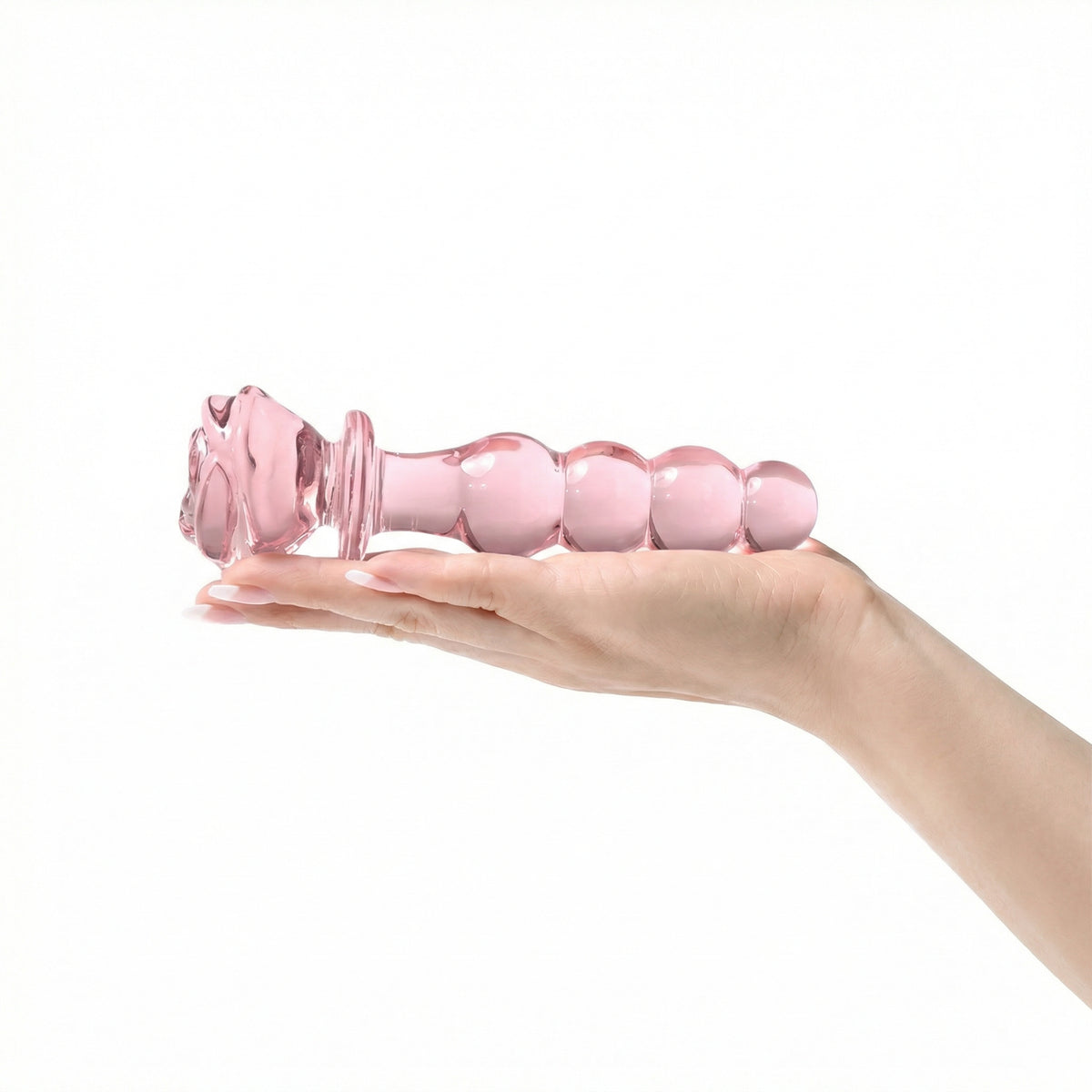 Pink Rose Glass Dildo - image 9