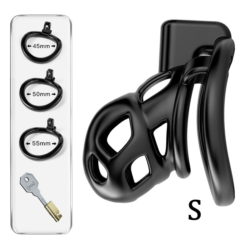Black Slave Chastity Cage - Hollow - S - image 1