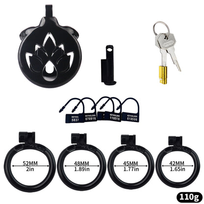 Breathable Chastity Cage - A - Black - image 2