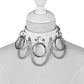 Unisex Punk PU Leather Choker Rock  - White - image 8