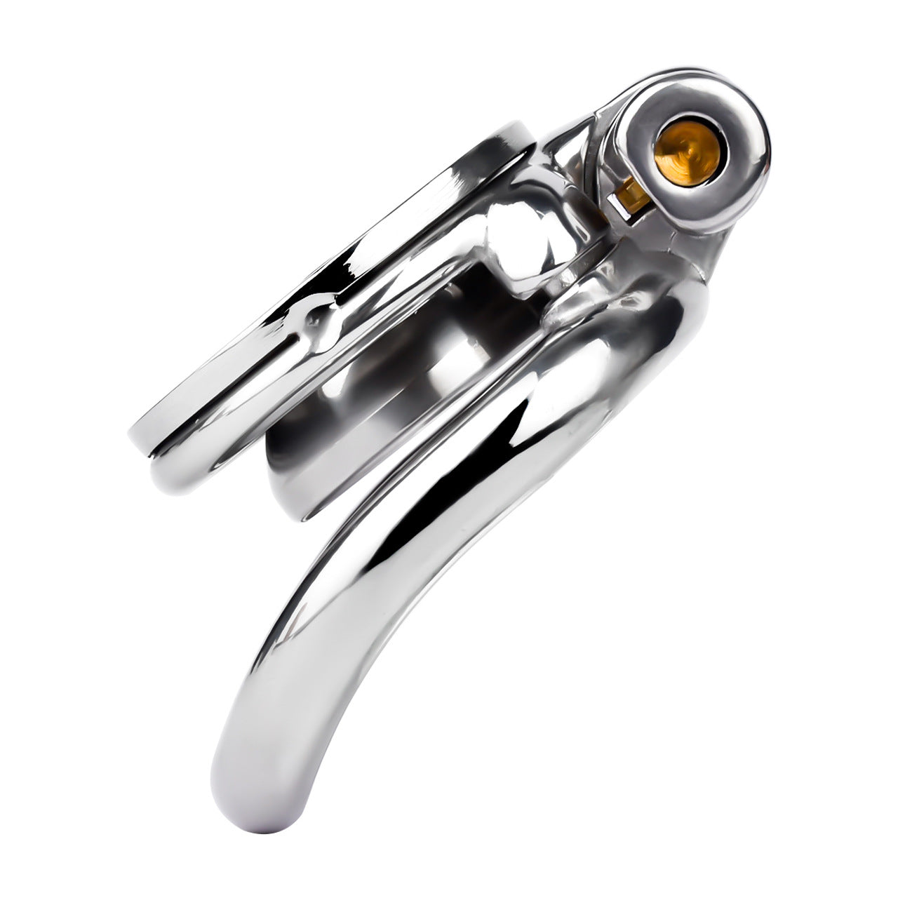 M-shaped Flat Stainless Steel Negative Inverted Chastity Penis Lock Cage - image 10