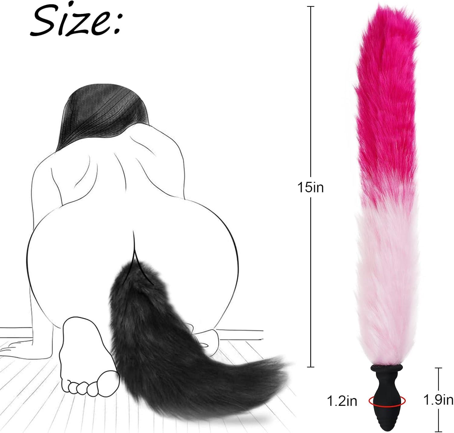 Multicolor Fox Tail Light Up Butt Plug - image 5