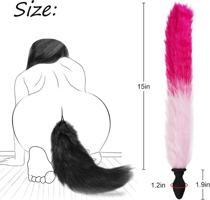 Multicolor Fox Tail Light Up Butt Plug - image 5