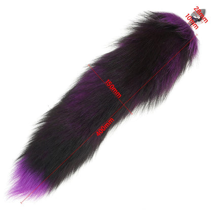 15.75'' Extra-Fluffy Fox Tail Butt Plug - image 1