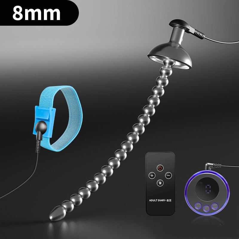 Metal Beaded Urethral Sounding Plug  - 8mm - image 7