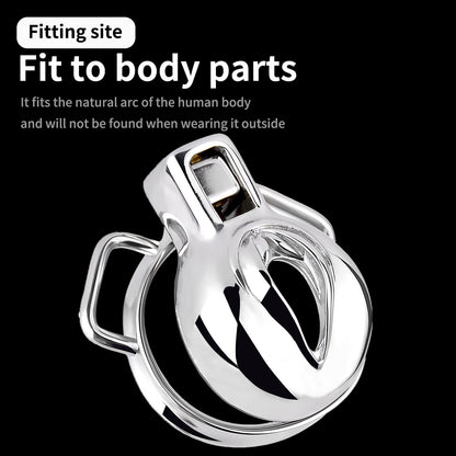 Stainless Steel Sissy Chastity Cage - image 2