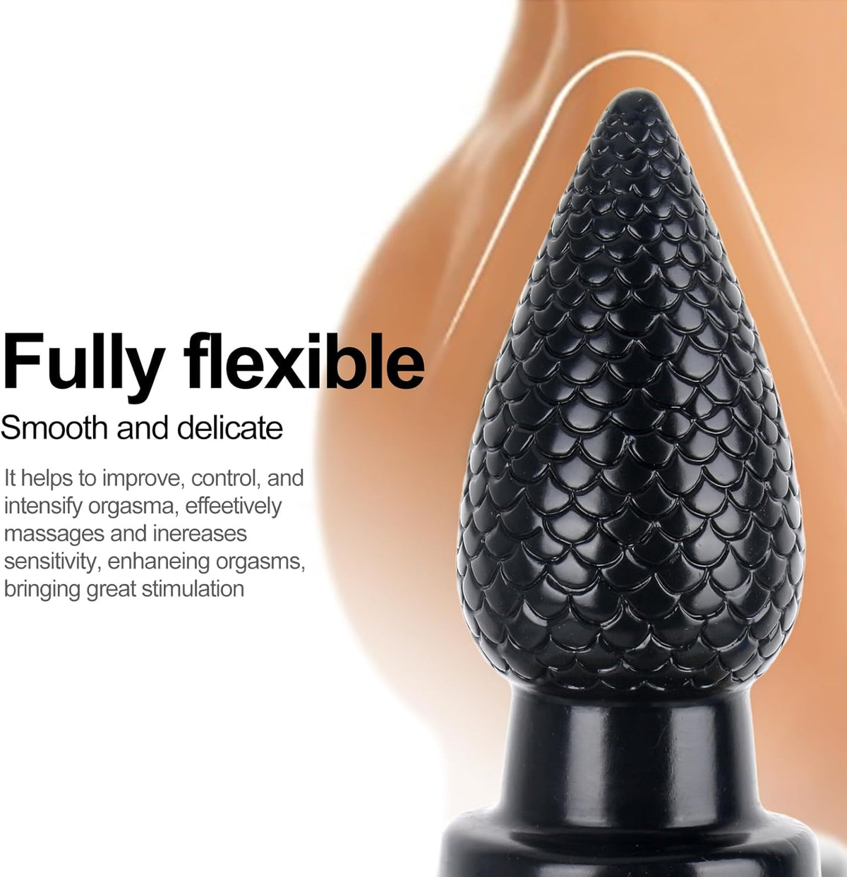 Textured Silicone Butt Plug  - image 6