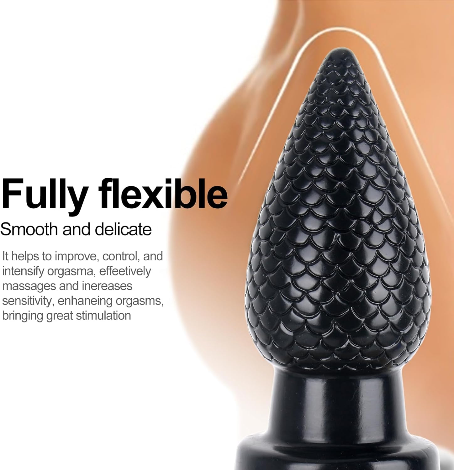 Textured Silicone Butt Plug  - image 6