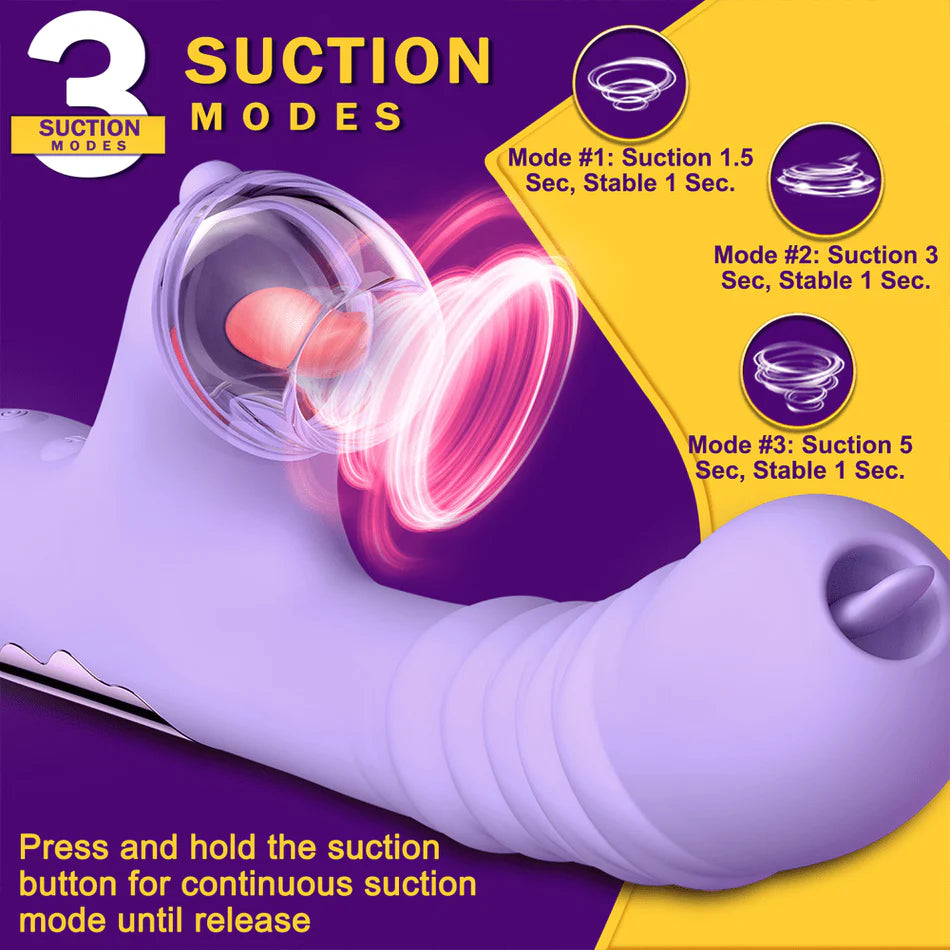 AirRush Thrusting and Licking Vibrator - image 5