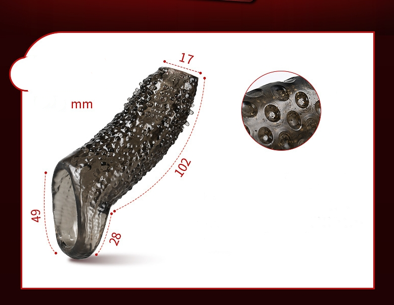 Big Penis Cover Extender Cock Enlargement Sleeve - image 2