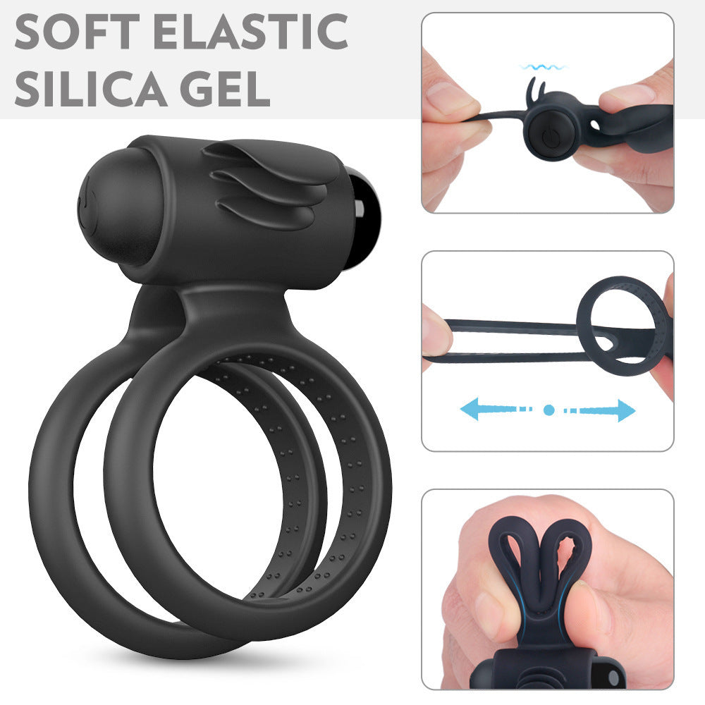 Vibrating Tickling Bunny Cock Ring - image 1