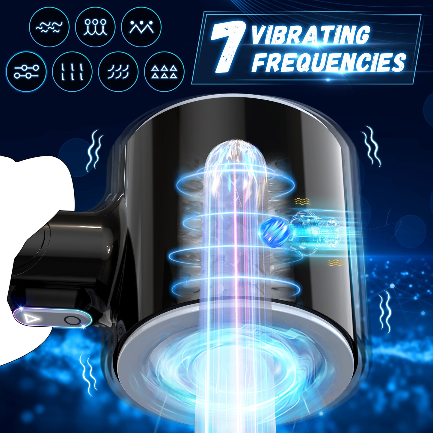 Automatic Thrusting Male Blowjob Open-ended Massager - image 6