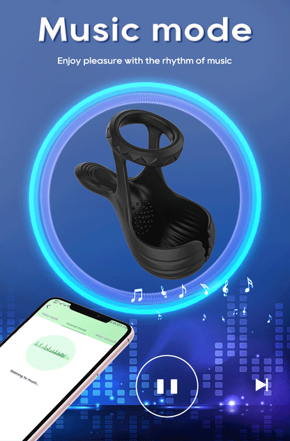 Vibrating Cock Ring - APP Control - image 10
