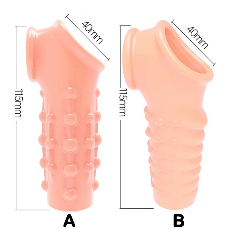  Penis Sleeve Penis Enlargement Granule Clitoris Stimulate  - image 1