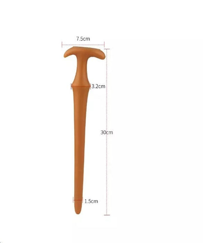 Super Long Flexible Butt Plug - Gold S - image 11