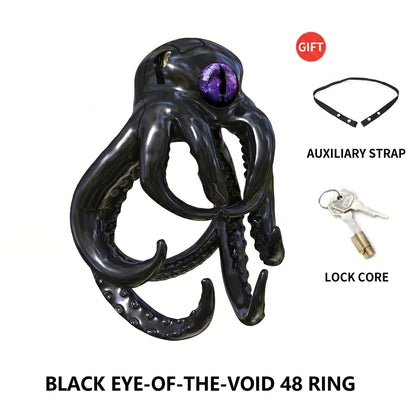 Octopus Kraken Chastity Cage - Black - 48mm - image 18