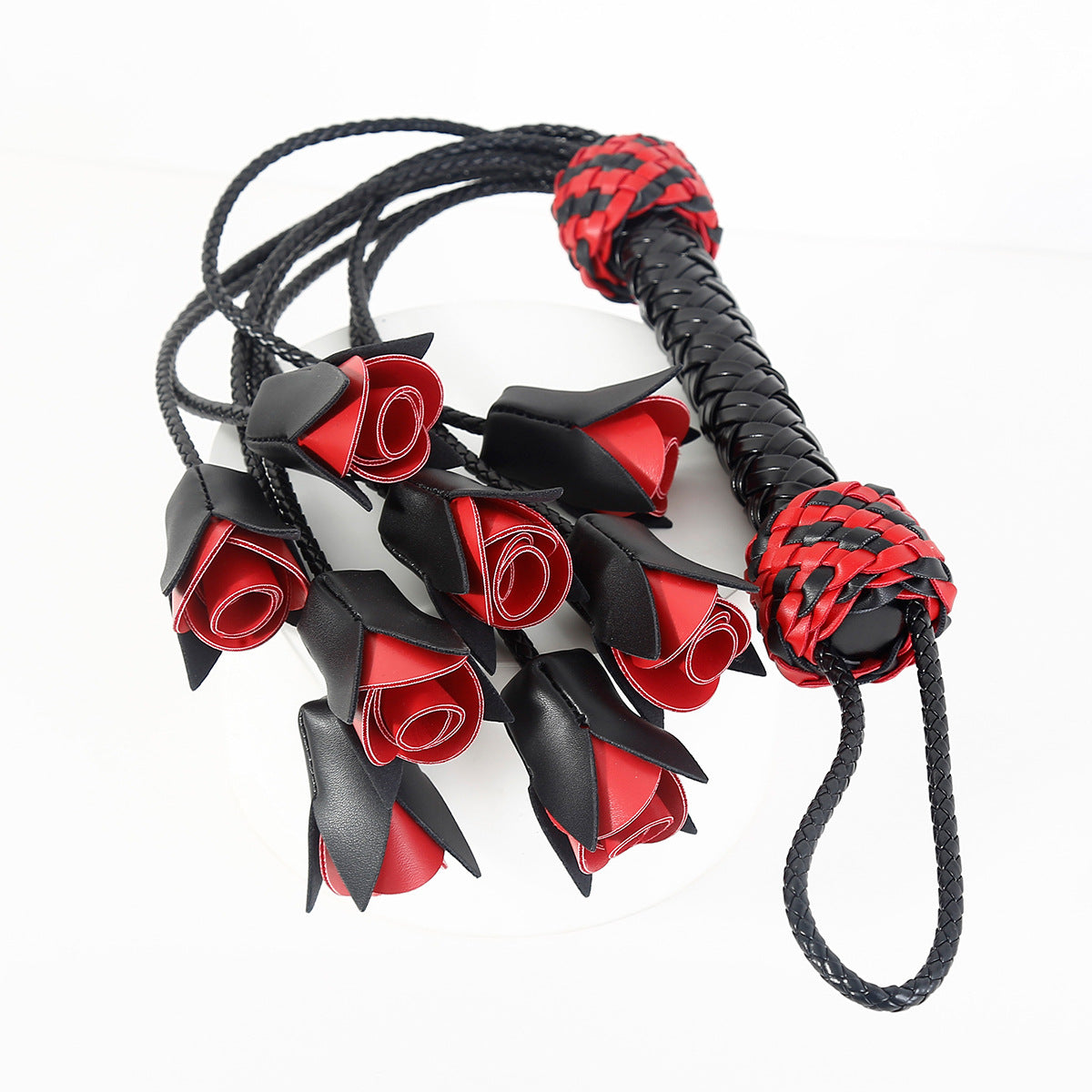 Handcrafted Leather Rose Whip - image 3