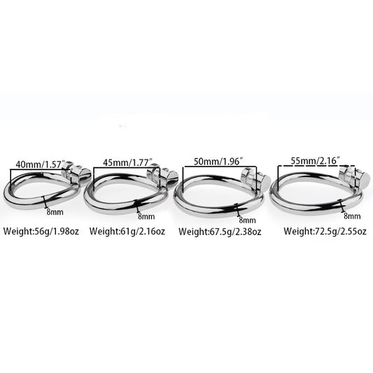 2.36'' Straight Stainless Steel Chastity Cage - image 0