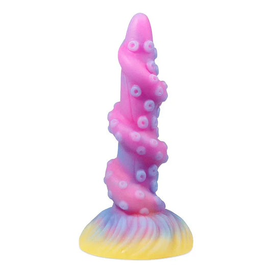 8.26'' Fantasy Tentacle Dildo with Multi-Texture Design & Glow-in-the-Dark Effect - image 0