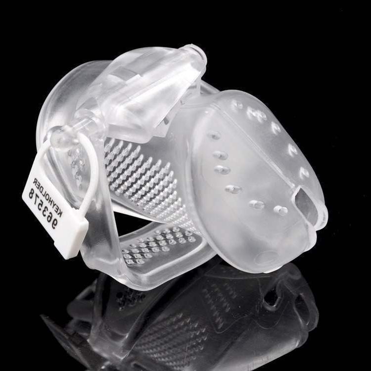 Short Chastity Device Breathable Chastity Cage Cb6000s - White - image 2