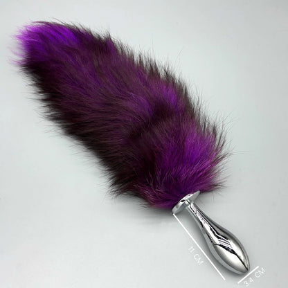 Premium Faux Fur Fox Tail Butt Plug - C - image 4