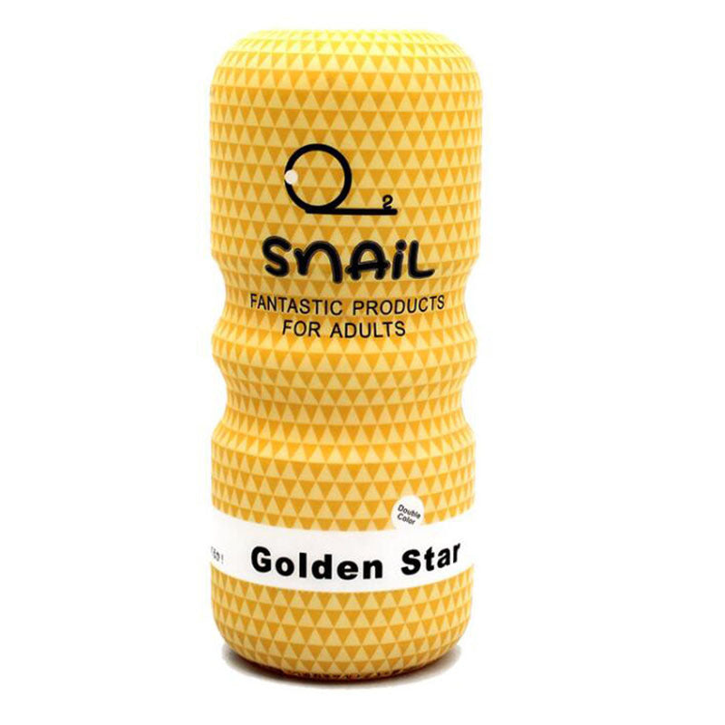 Mens Flesh Tube Masturbator - Yellow - Mouth - image 1