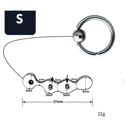Stainless Steel Prostate Massager with Pulling String - S - image 4