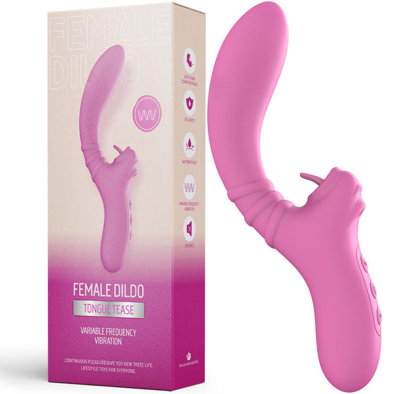 PulseLick Dual Stimulation Vibrator - Purple - image 3