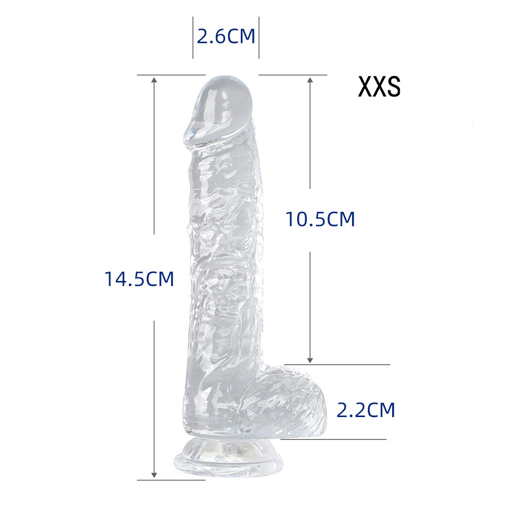 Small Realistic Clear 6 inch Cute Dildo with Suction Cup Dildo - XXS - image 12