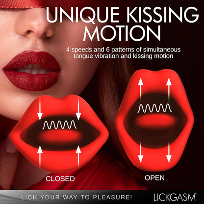 Lickgasm Kiss and Tongue Vibrating Massager - image 4