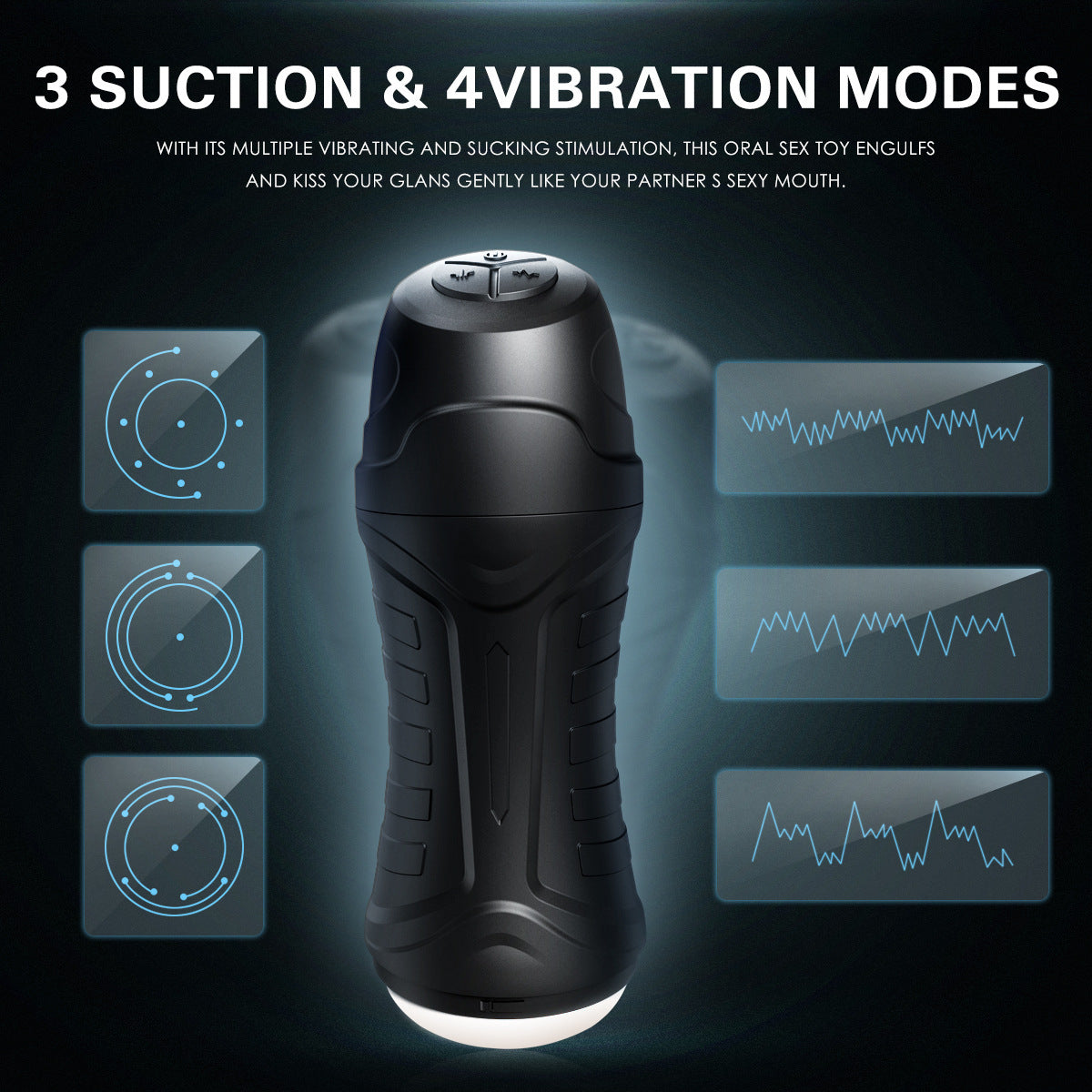 Ultimate Electric Masturbator – 3-mode Sucking & Vibrating Male Stimulation - image 2
