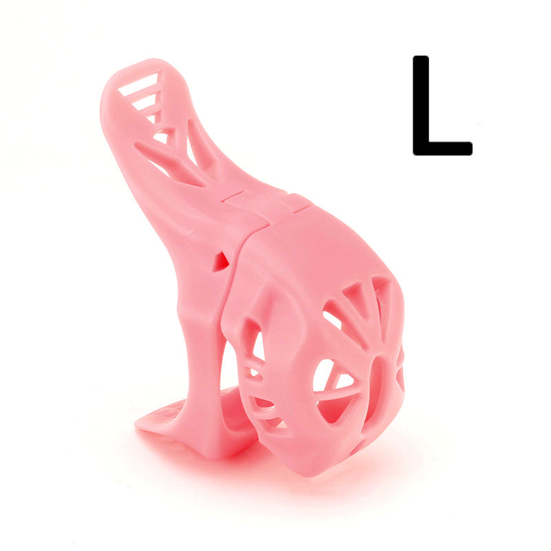 Swallow Tail Chastity Cage - B - Pink - L - image 21