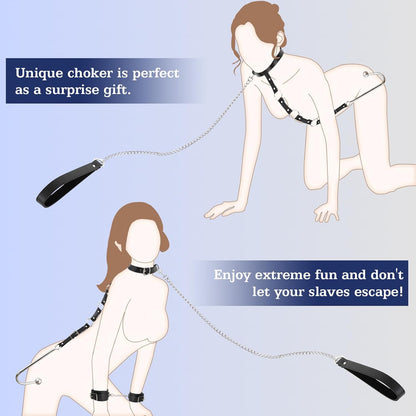 Leather Bondage Set With Anal Hook - image 0