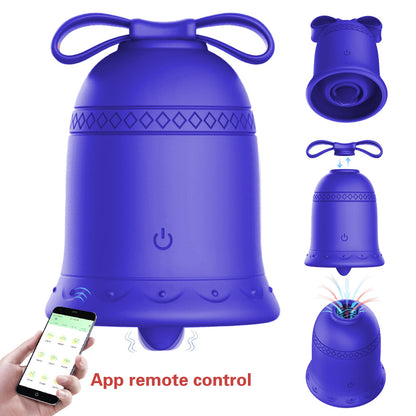 Bellova – 10-Mode Vibe Egg Bell Vibrator - Blue - image 7