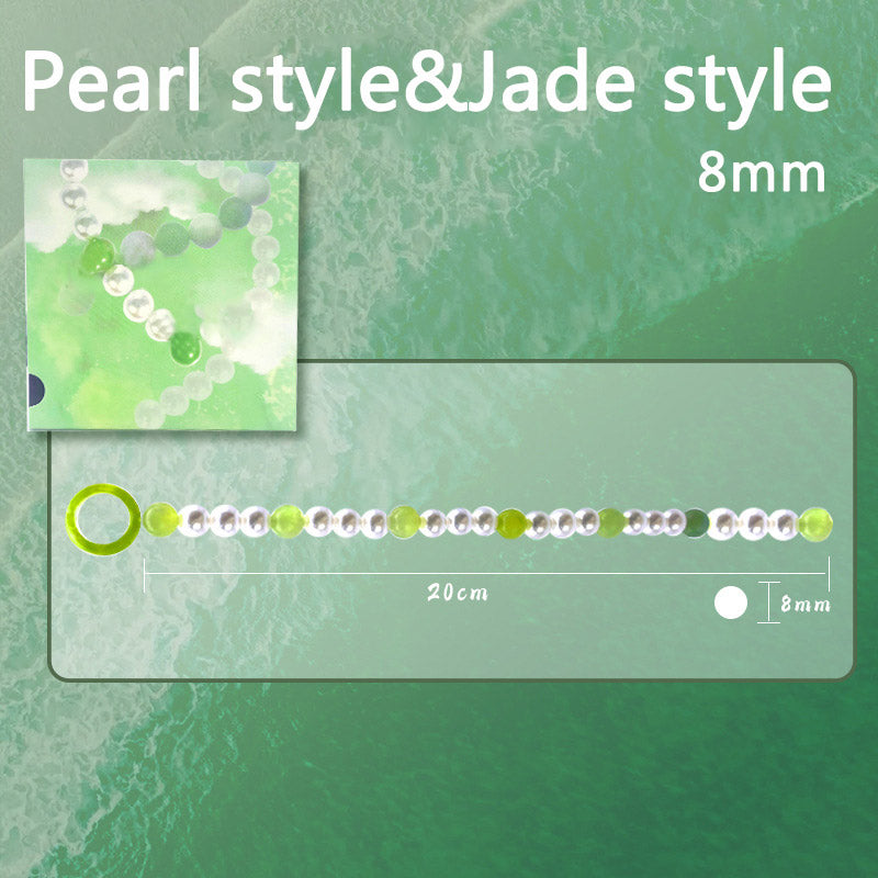 Pearl & Jade Beads Urethral Sound - 8mm - Pearl & Jade - image 10