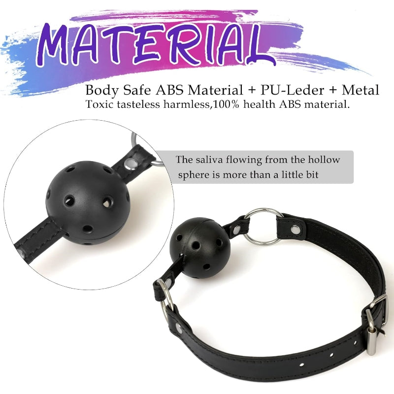5-Piece BDSM Bondage Set – Ball Gag, Nipple Clamps & Anal Plug for Couples - image 1
