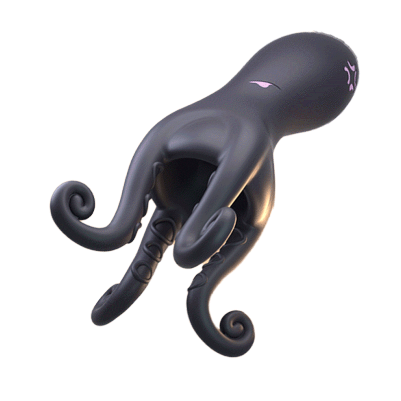 Deep-Thrust Penis Massager – Silicone Tentacle Toy with Locking Ring & Hands-Free Play - image 6
