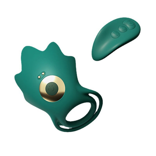 Starfish Vibrating Cock Ring – 360° Stimulation for Couples - Green - image 0