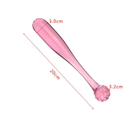 Shaped Glass Butt Plug - Pink - image 7